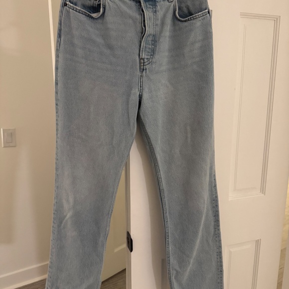 Reformation Cynthia High Rise Straight Long Jeans - Picture 2 of 5